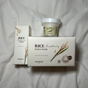 Skinfood Korean Skincare Rice Brightening Set
